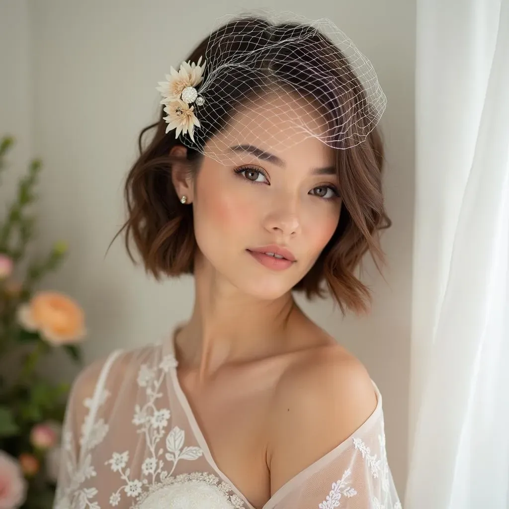 Accessorizing Your Wedding Bob: Veils, Headbands, and More