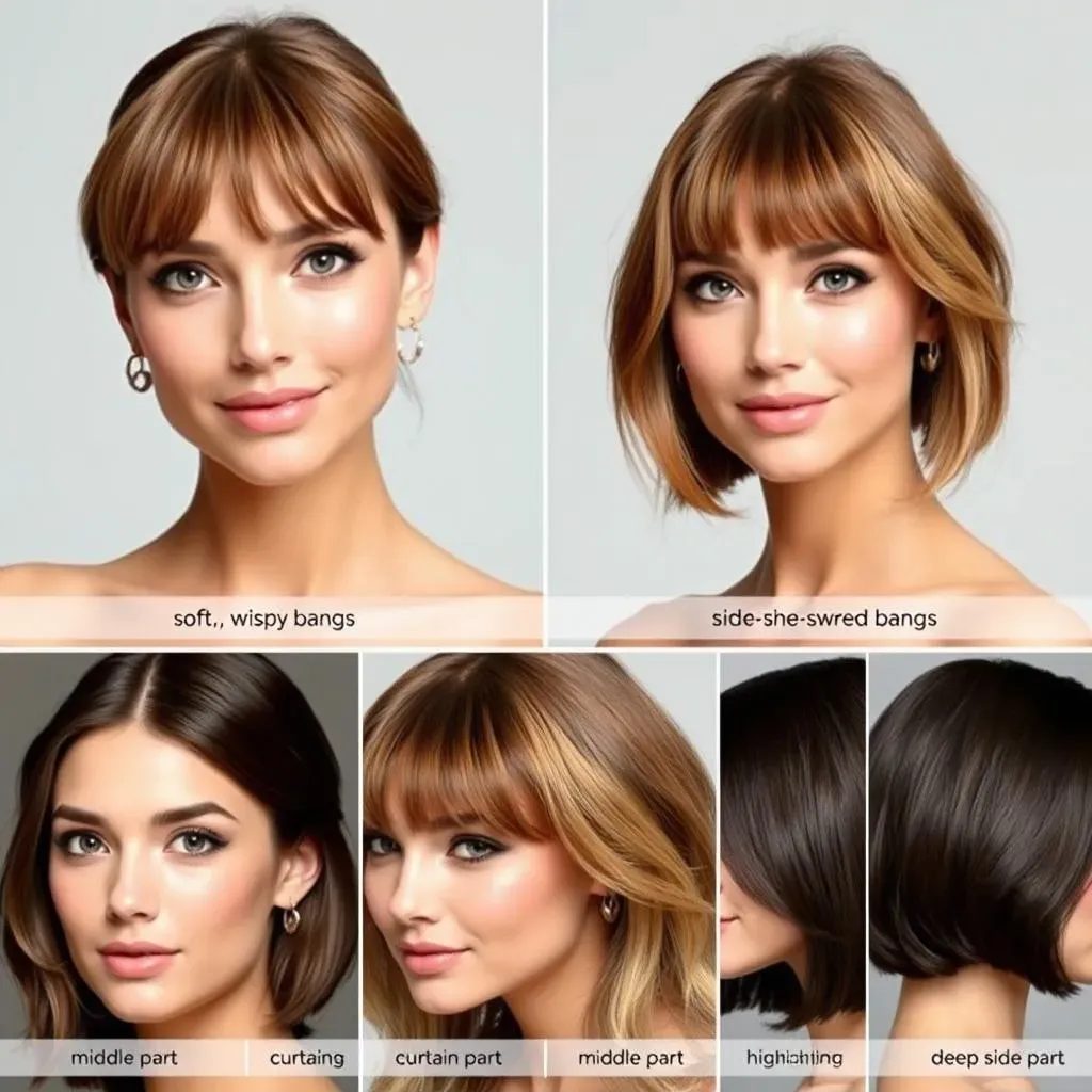 Bangs and Beyond: Framing Your Round Face with Style