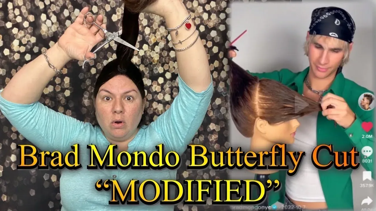 Ultimate brad mondo butterfly cut short hair guide