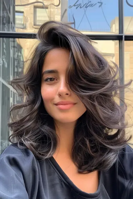 55 Lovely butterfly cut brunette hair ideas
