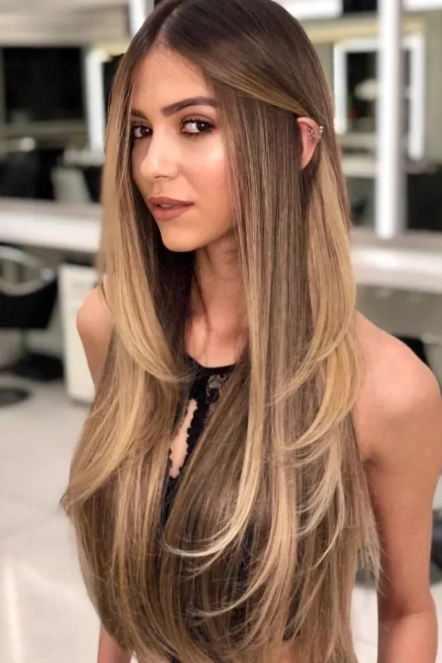 Your Essential butterfly cut for long straight hair