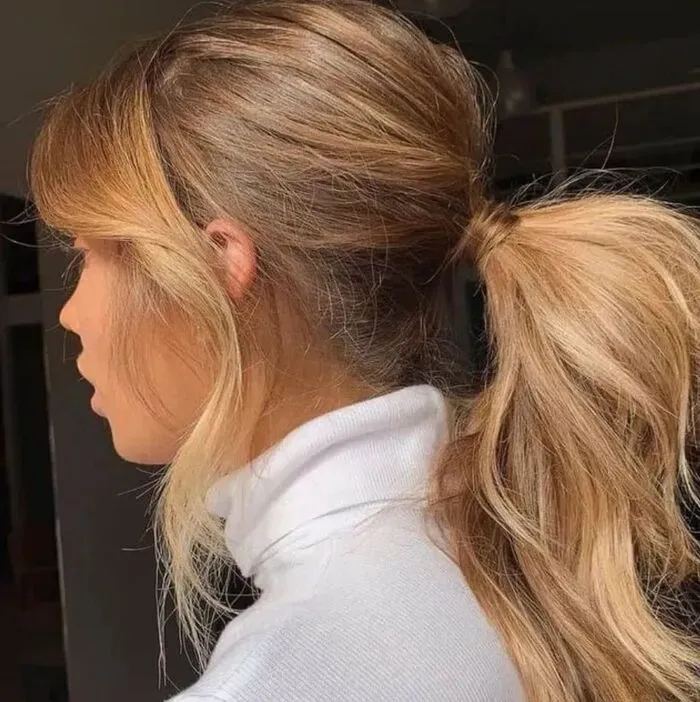 Stunning butterfly cut hair ponytail ideas