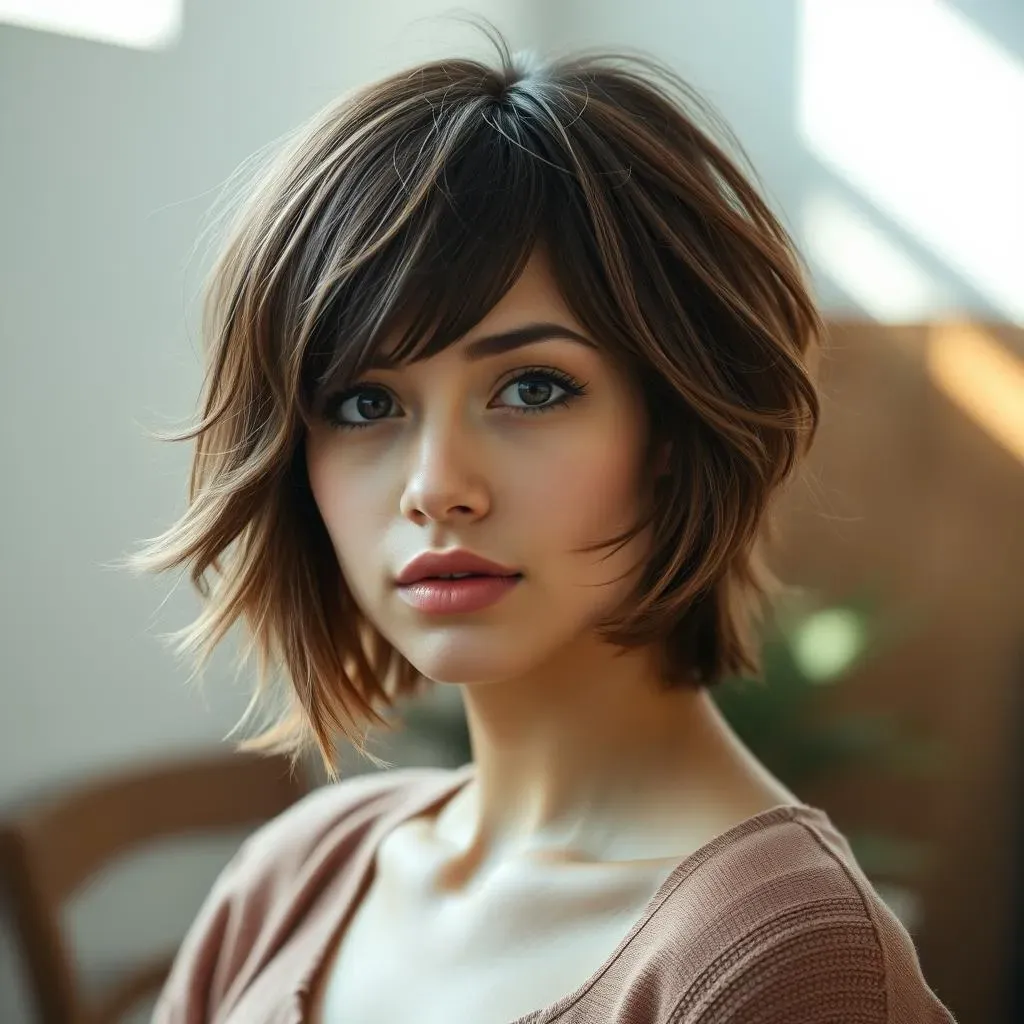 Ultimate Butterfly Haircut for Round Faces