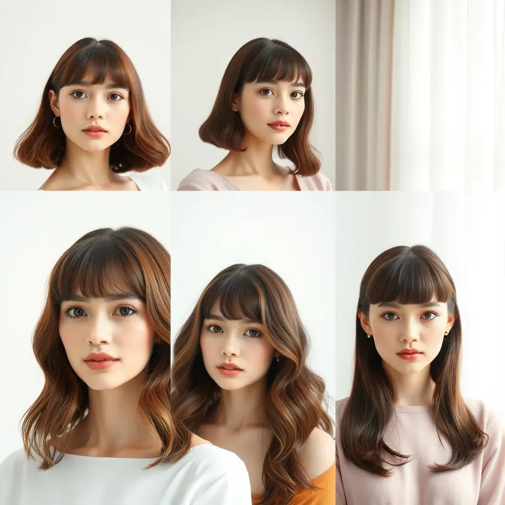 Choosing the Right Women's Haircut with Curtain Bangs for Your Face Shape