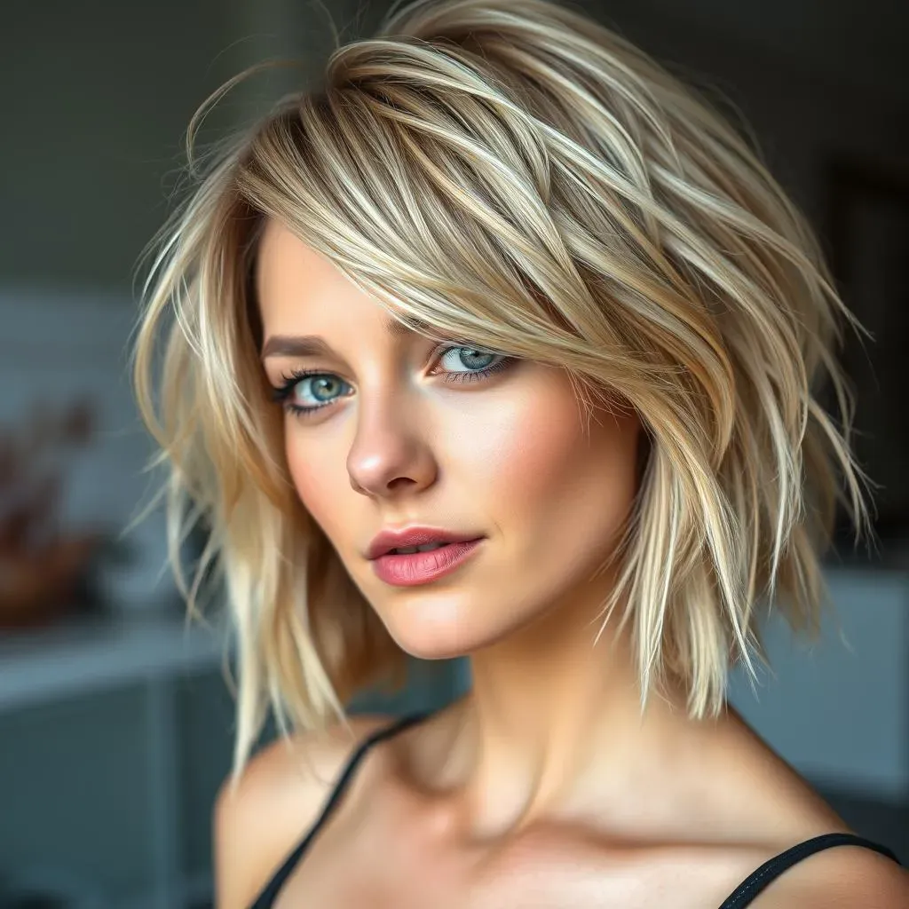 Choppy Blonde Bob Haircut: Embracing Texture and Movement