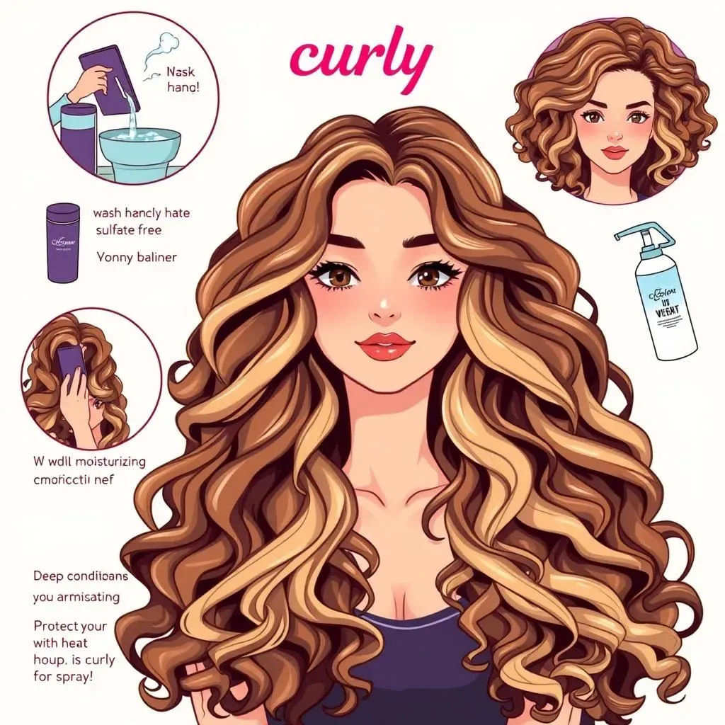 Color and Care Tips to Enhance Your Long Curly Haircut