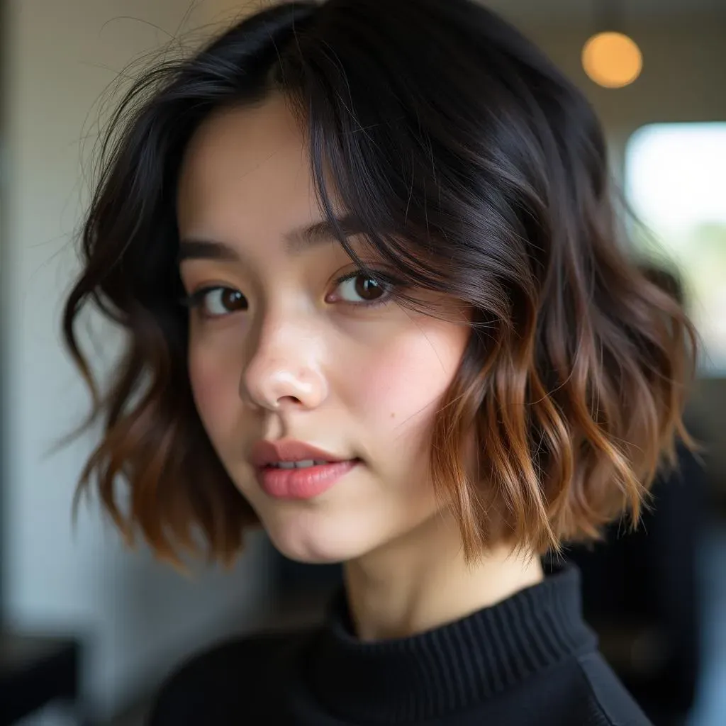 Color Pop: Adding Highlights to Your Cute Bob Hairstyle