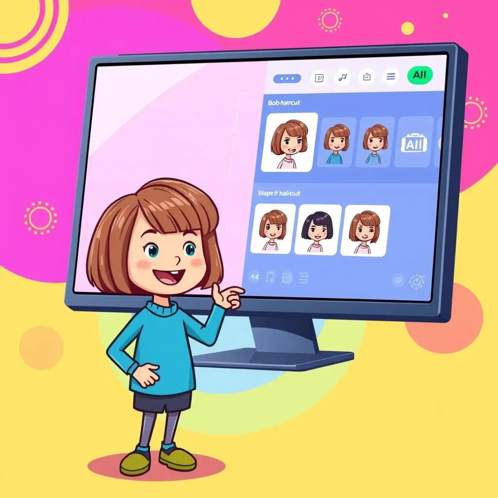 Creating Your Own Bob Hair Cut Cartoon with AI Tools