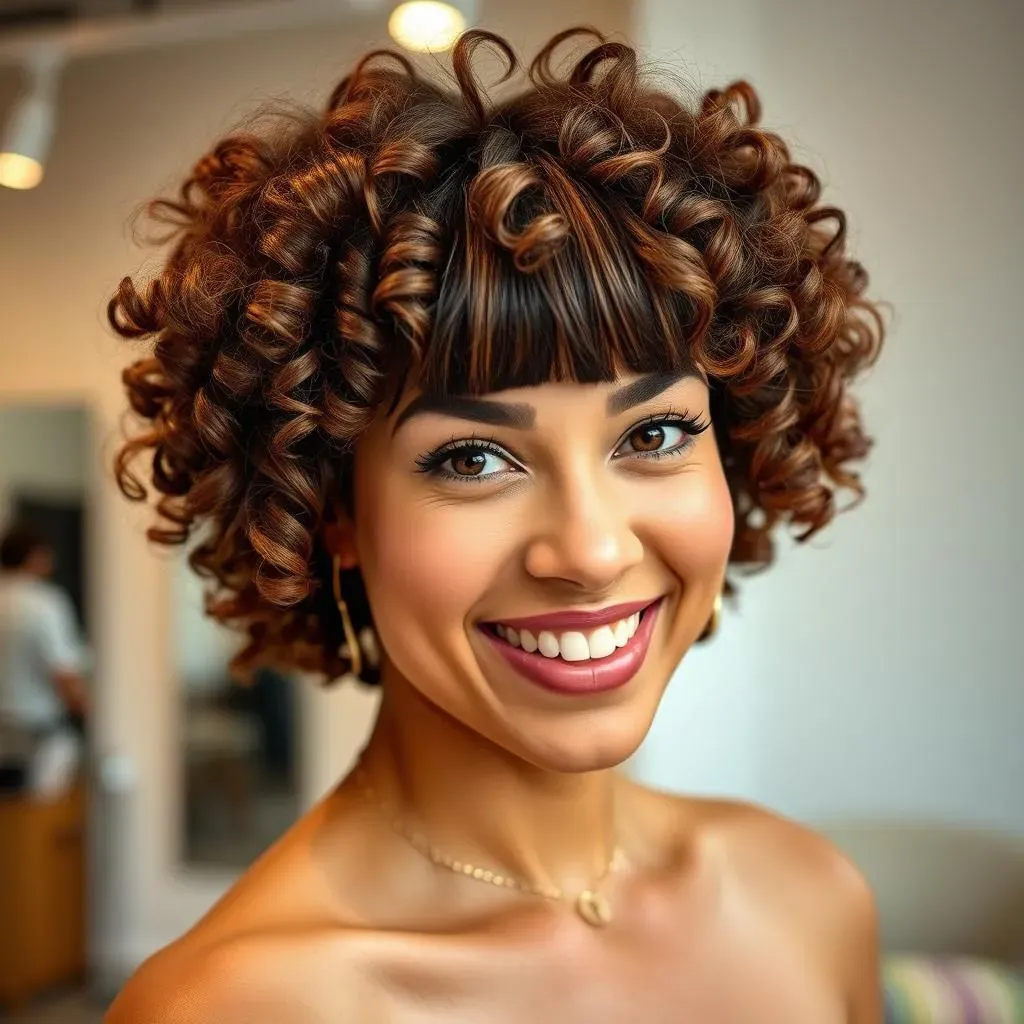 Ultimate Guide to Curly Bob Hair Cut with Bangs