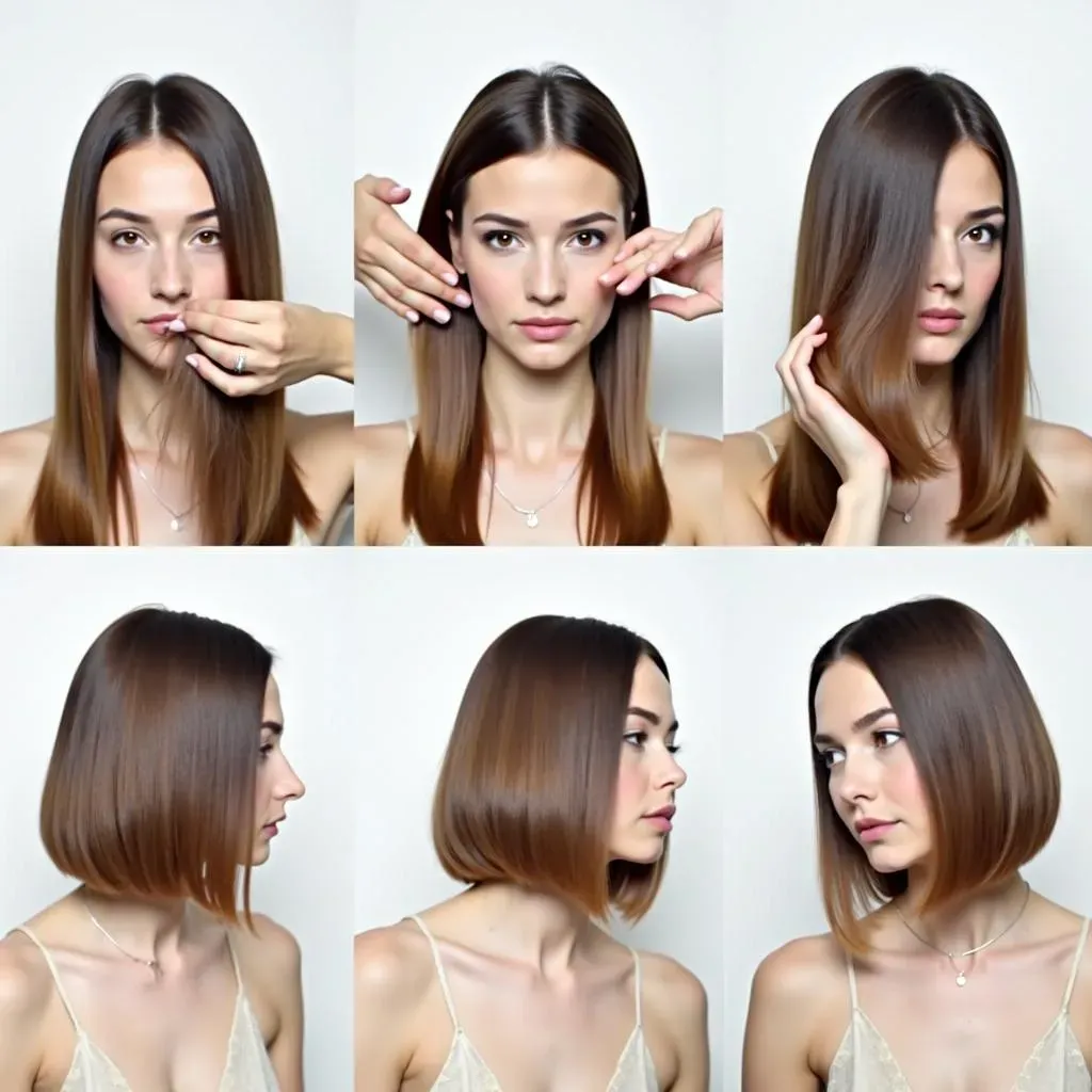 Cutting Your Short Bob Hair StepbyStep