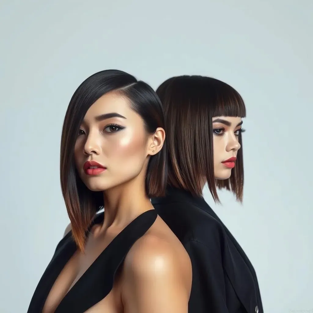 Edgy & Modern: Inverted and Asymmetrical Bobs for Straight Hair in 2024