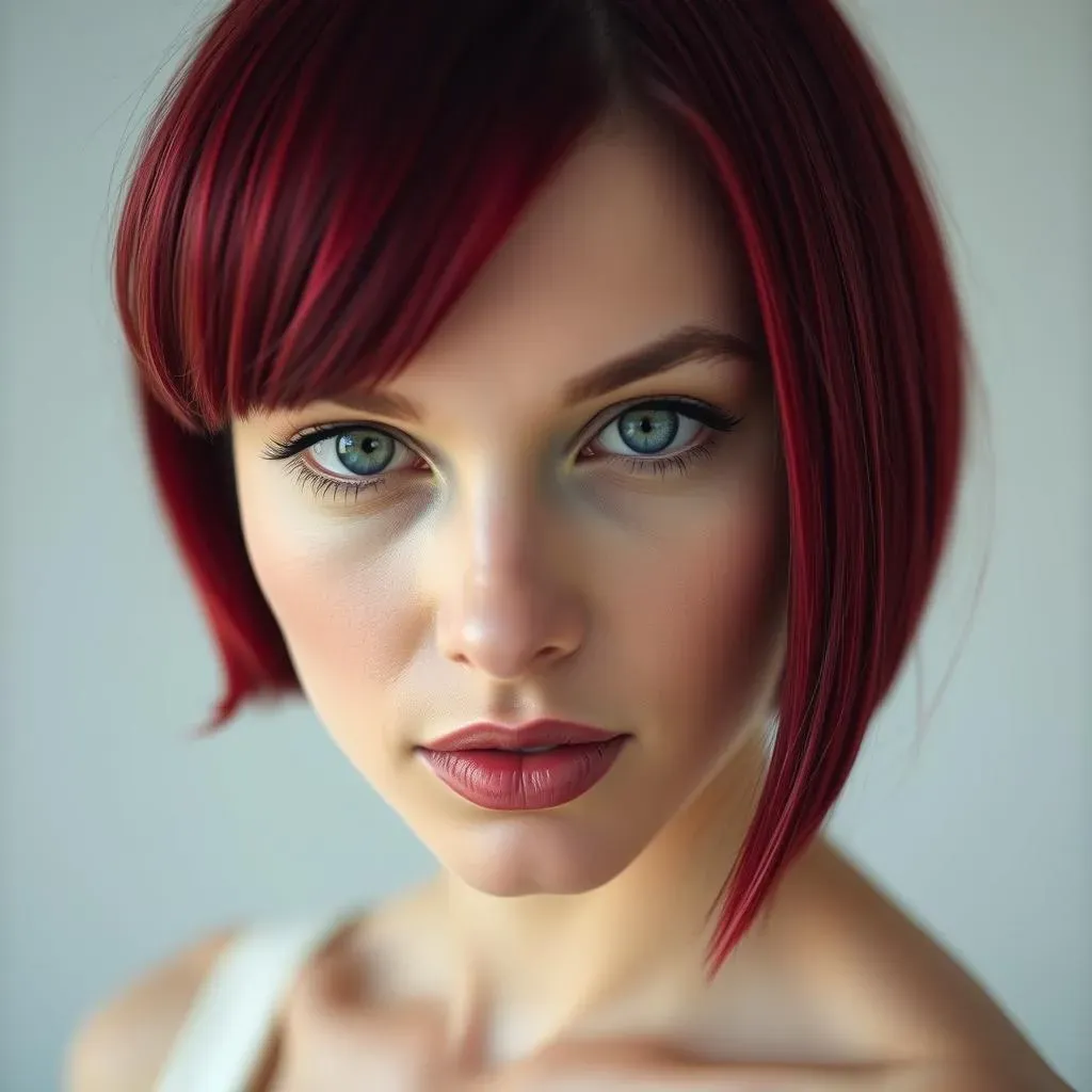 Finding the Perfect Shade of Red for Your Bob Cut