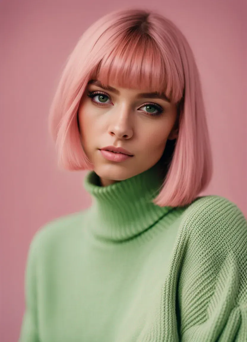 Finding Your Ideal Pink Shade for a Bob Cut