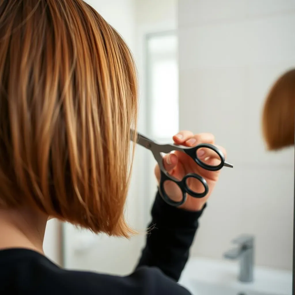 Finishing Touches for Your DIY Bob Haircut