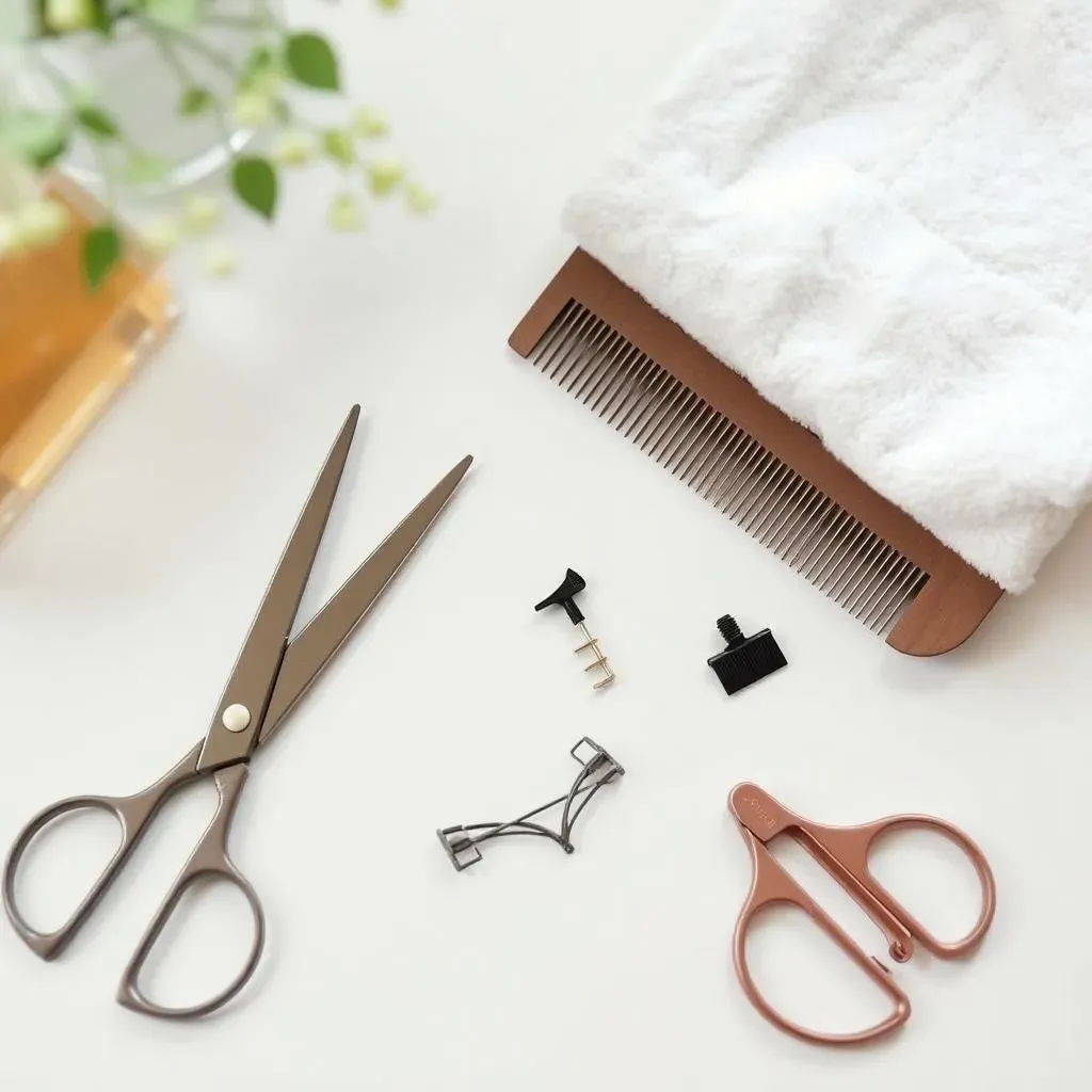 Gathering Your Tools for a DIY Curly Haircut