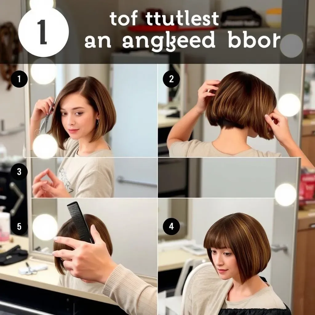 Super How to Cut Your Own Hair with an Angled Bob