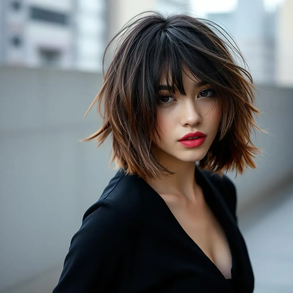 Layered Bob with Bangs: The Trendsetter's Choice