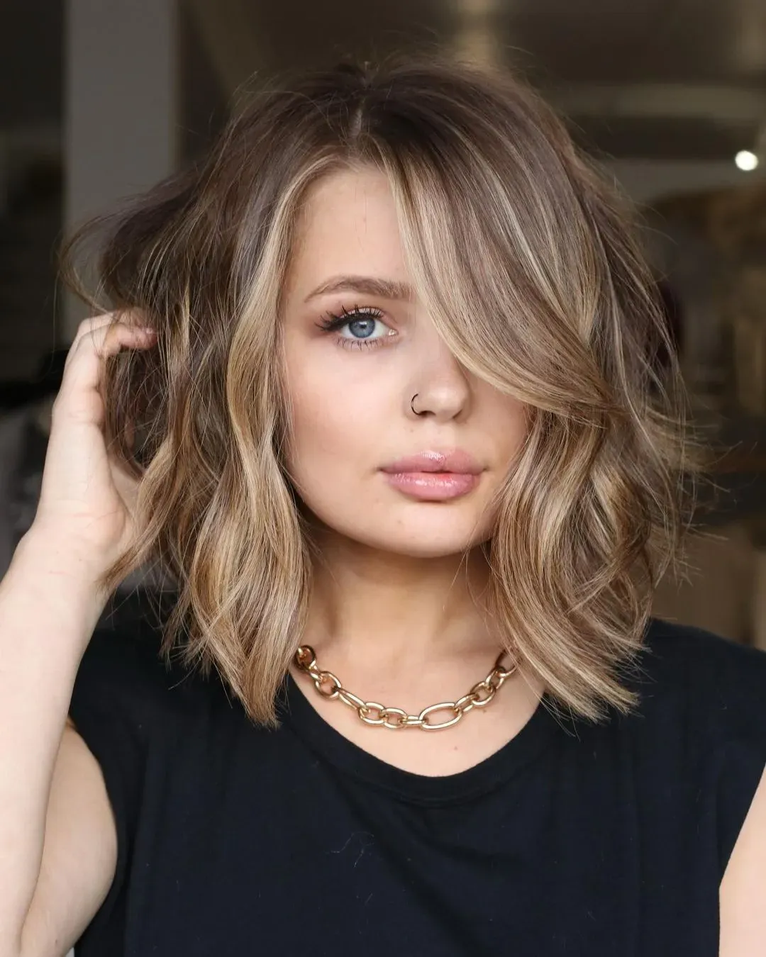 Discover Perfect long bob hair cut with bangs for 2025