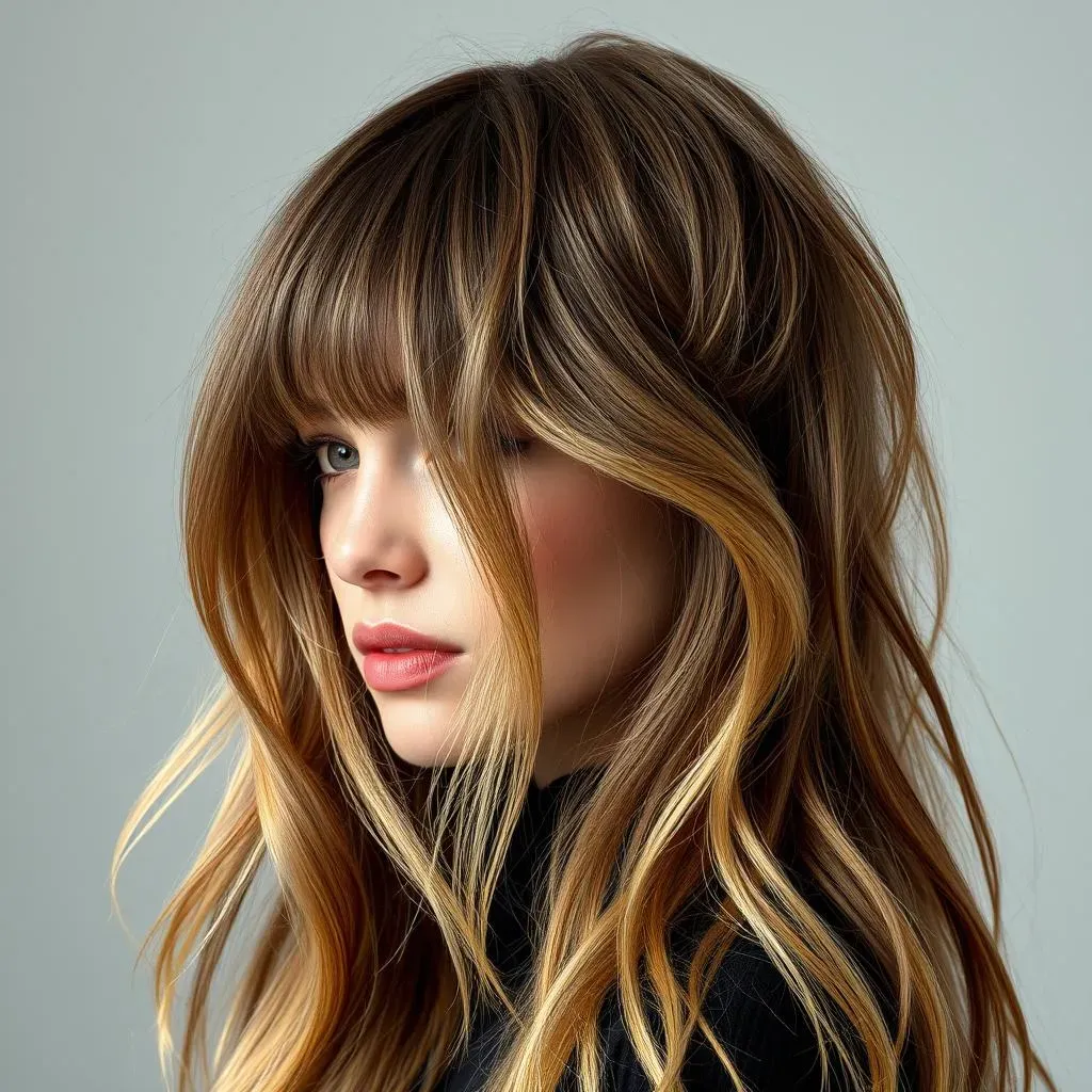 Long Layered Haircuts with Curtain Bangs: A Winning Combo