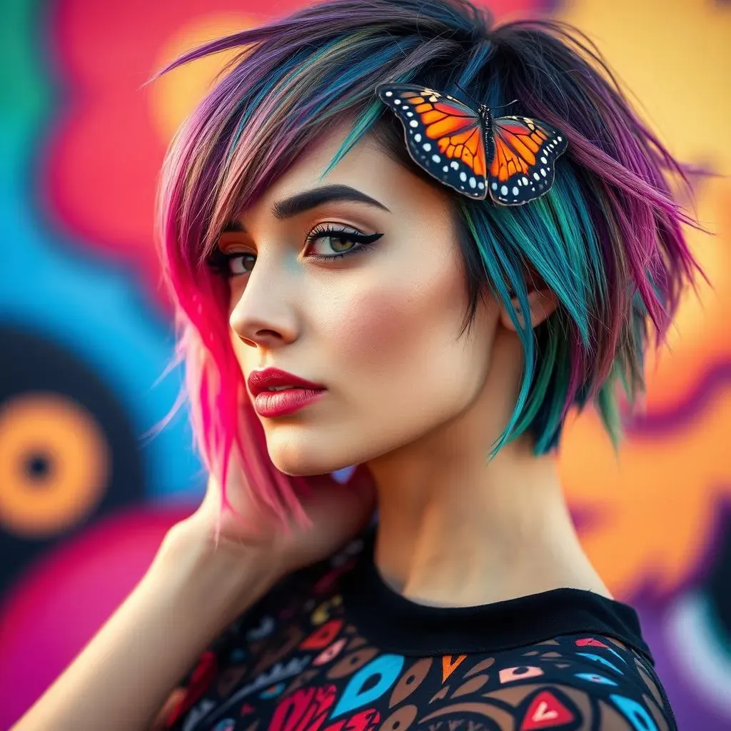 Maintaining Vibrant Trendy Butterfly Haircut Colors