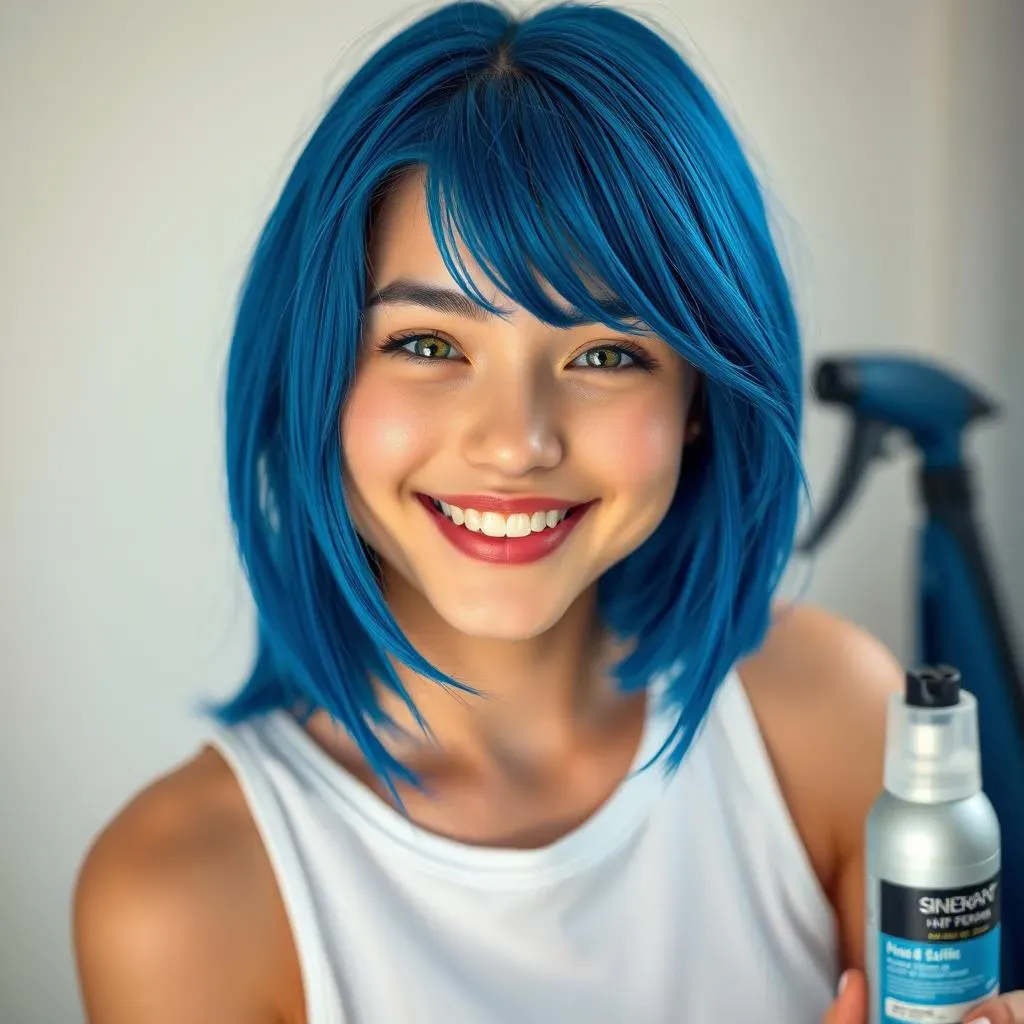 Maintaining Your Blue Hair Bob's Vibrancy