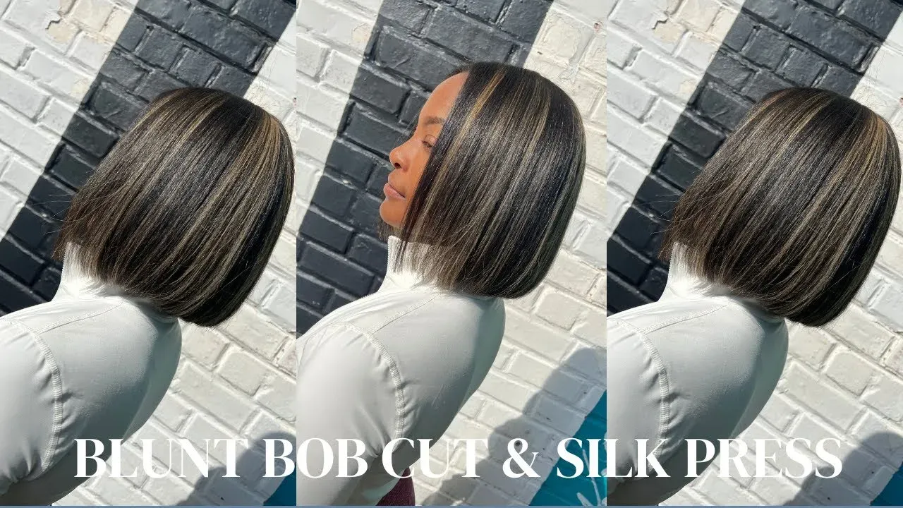 Maintaining Your Sleek Silk Press Bob Cut