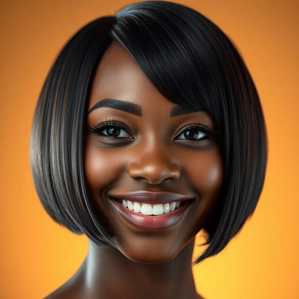 Maintaining Your Stunning Bob Cut with Bangs on Black Hair