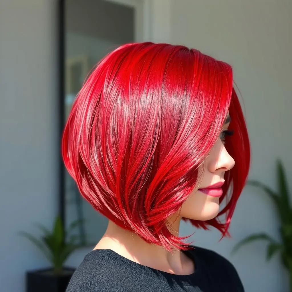 Maintaining Your Vibrant Red Bob Hair Color