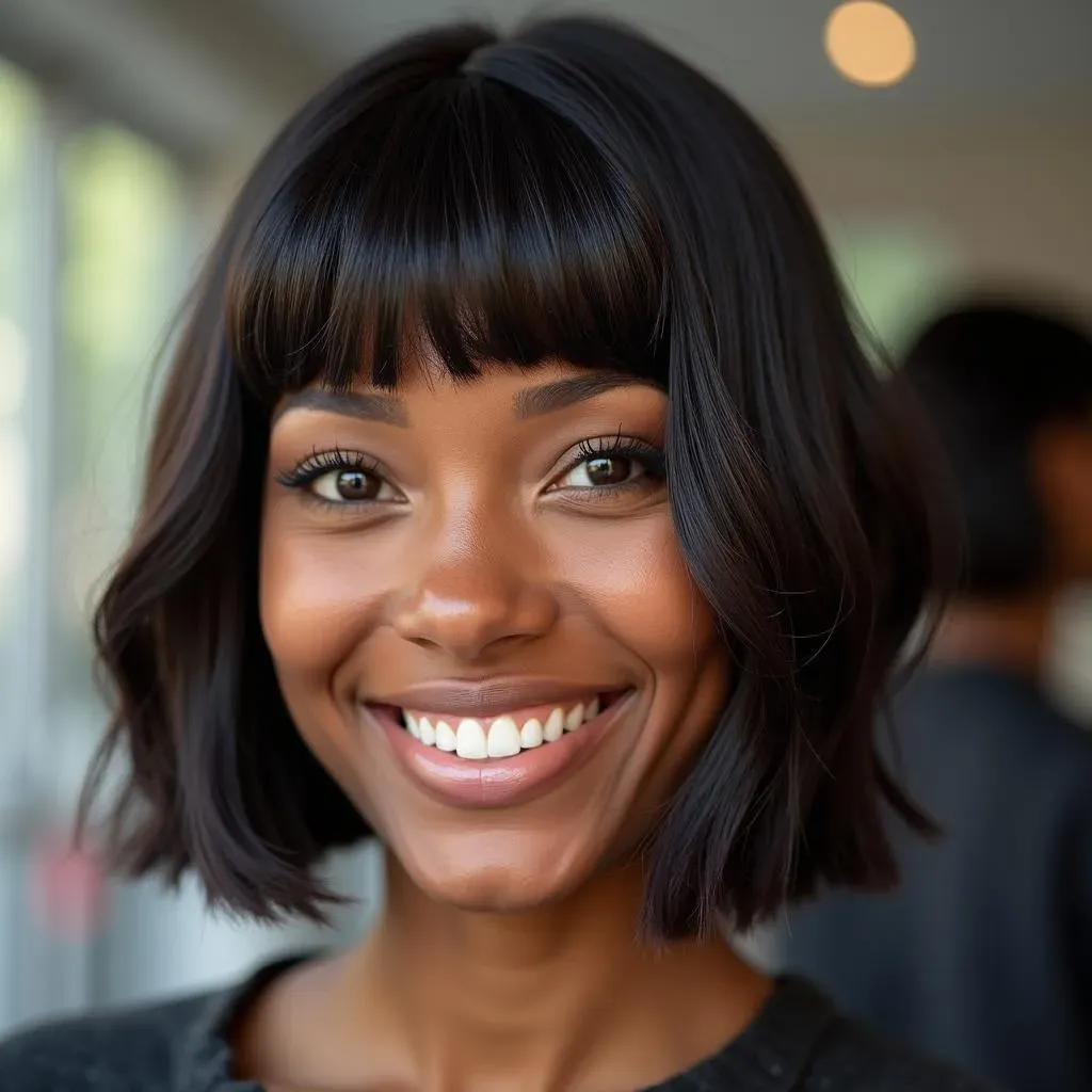 Maintenance Matters: Tips for Keeping Your Cute Bob Haircut for Black Hair Looking Fresh