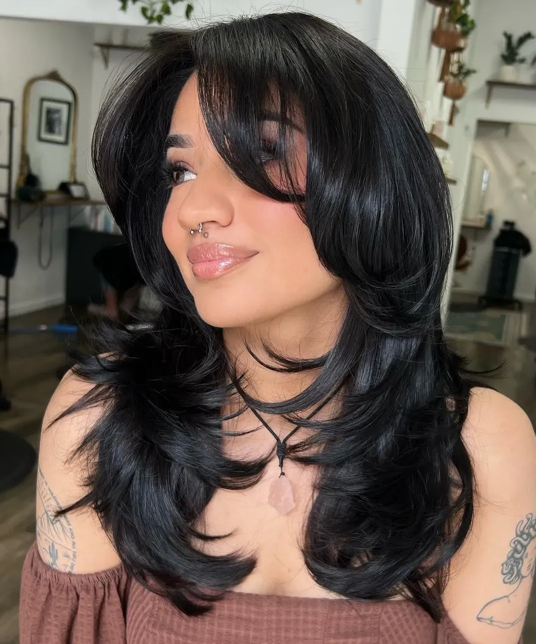 Mastering Styling for Butterfly Cut Dark Hair