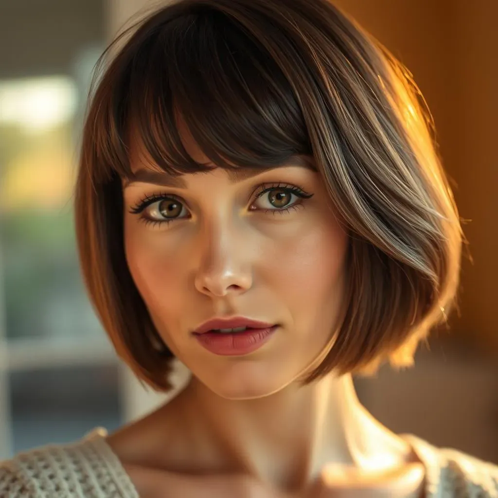 Medium Bob Haircut Ideas with Bangs: Framing Your Face