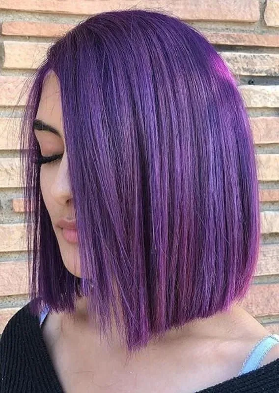 Navigating the Shades: Finding Your Perfect Purple for a Bob Cut