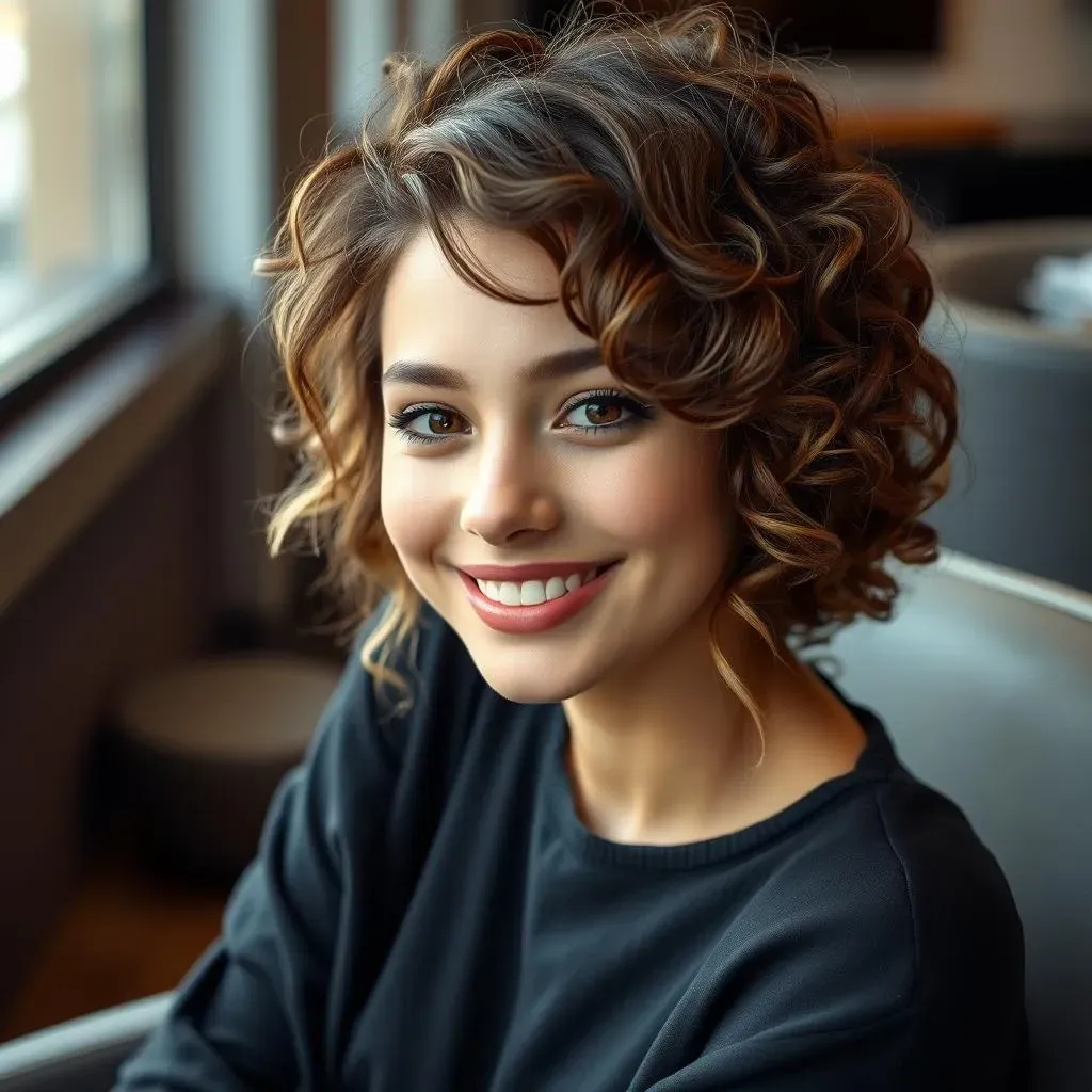 Popular Curly Haircuts for Round Faces