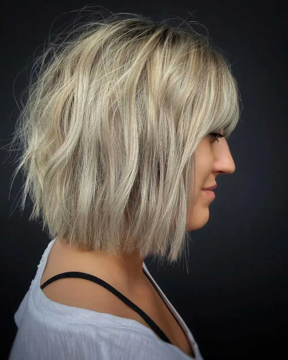 Transform your look with a razor cut bob for thin hair