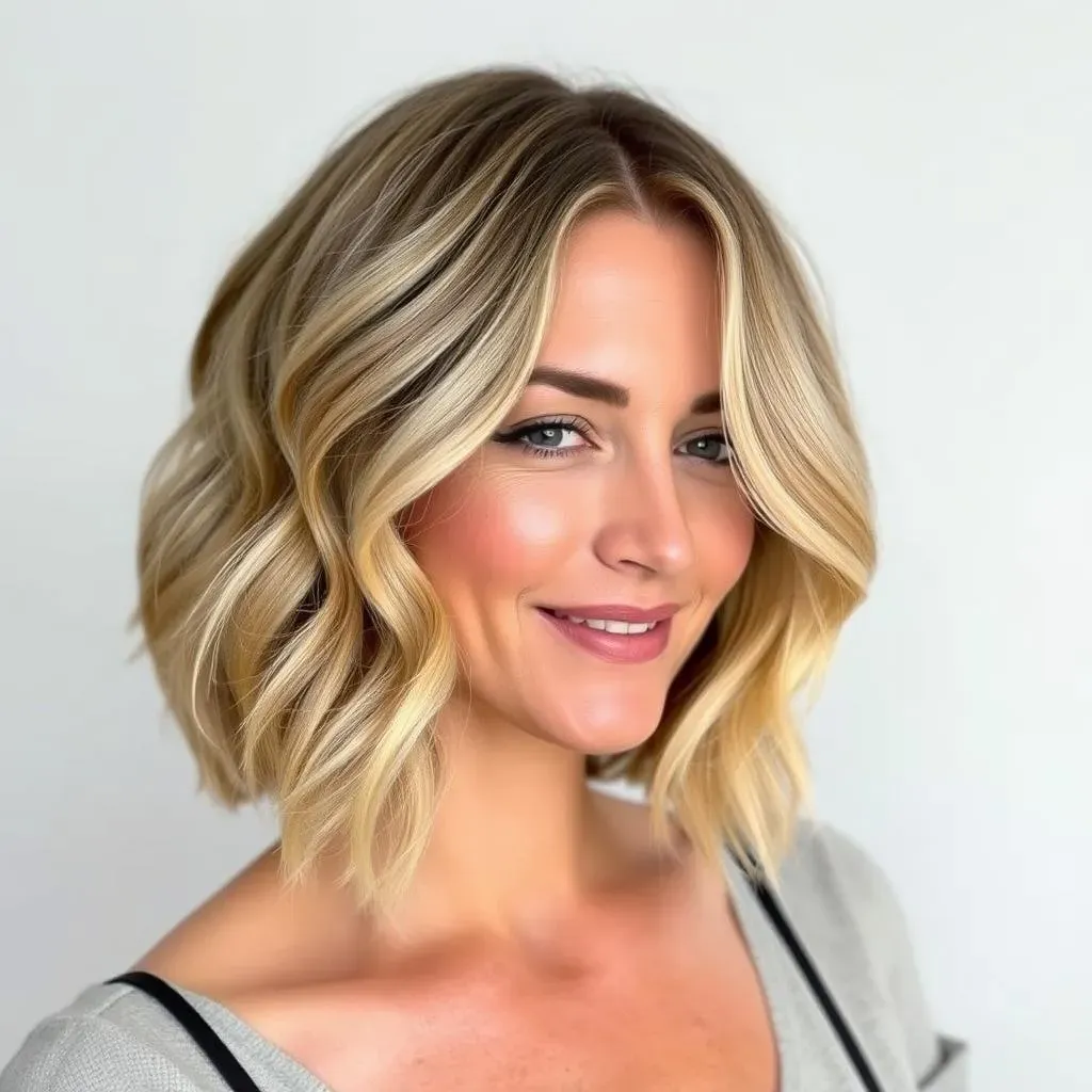 ShoulderLength Cute Wavy Bobs: Long Bob (Lobs)