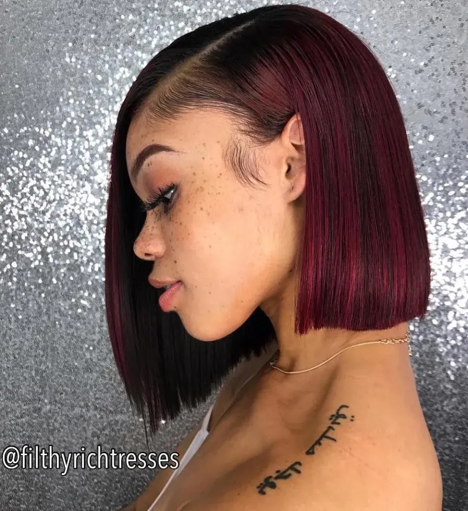 Essential guide to side part blunt cut bob natural hair
