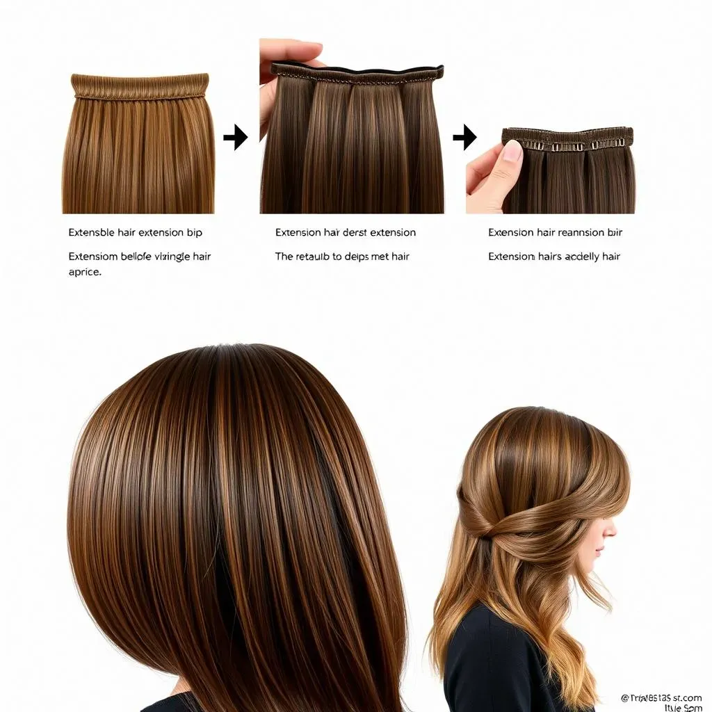 StepbyStep Guide: Applying Hair Extensions for a Seamless Bob