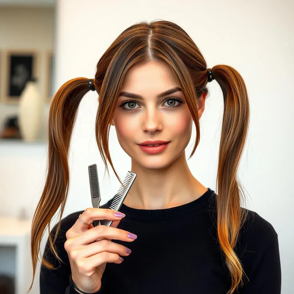 StepbyStep Guide: Cutting a Bob with Four Ponytails