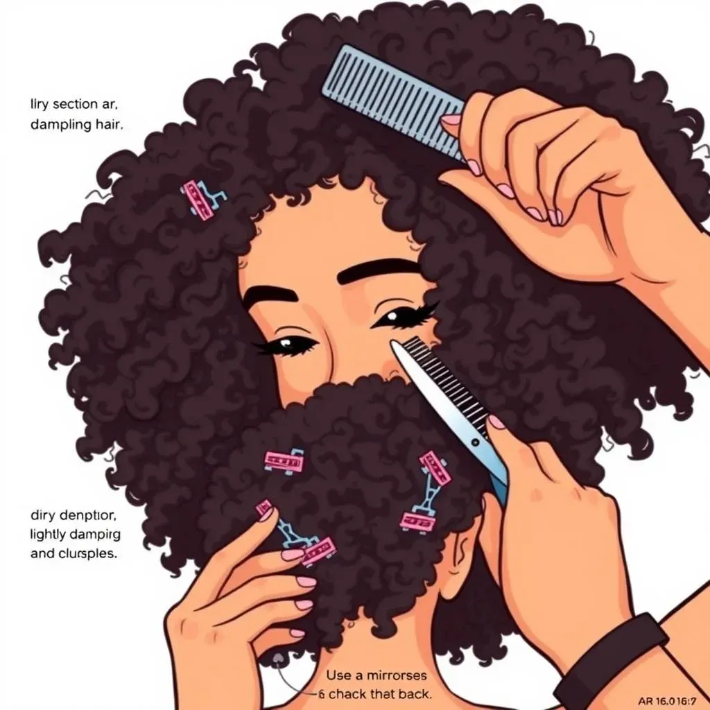 StepbyStep Guide: How to Cut Your Own Curly Hair