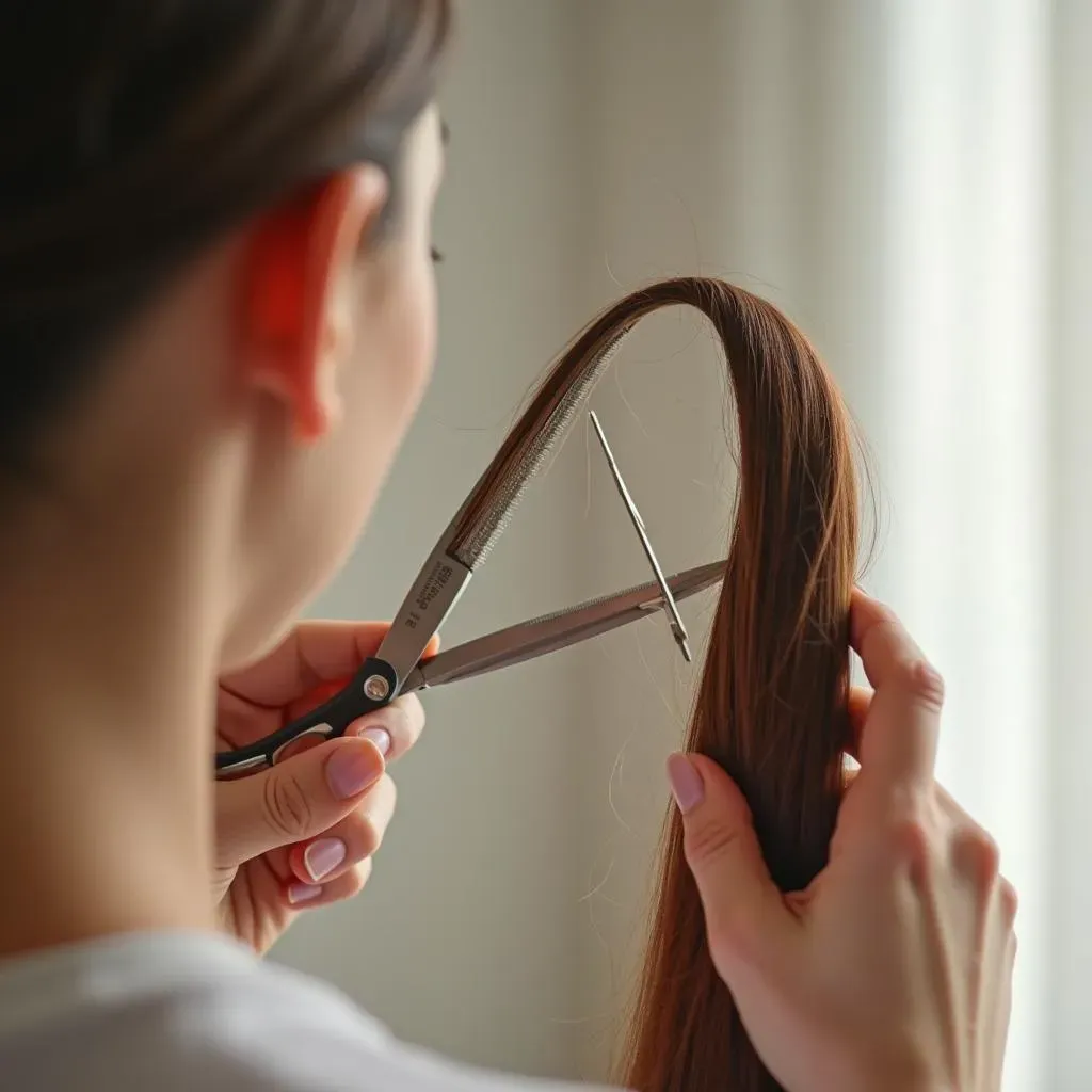 StepbyStep Guide: How to Cut Your Own Hair with Thinning Scissors