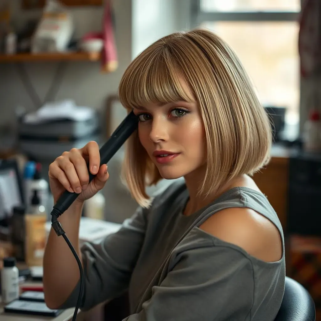 Styling and Maintaining Your Blunt Cut Bob Blonde Hair