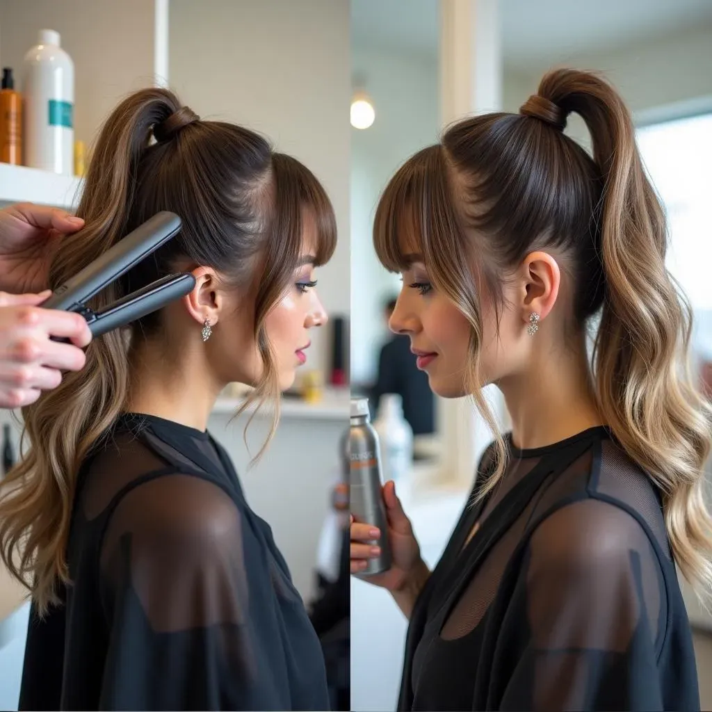 Styling and Maintaining Your Ponytail Bob Haircut