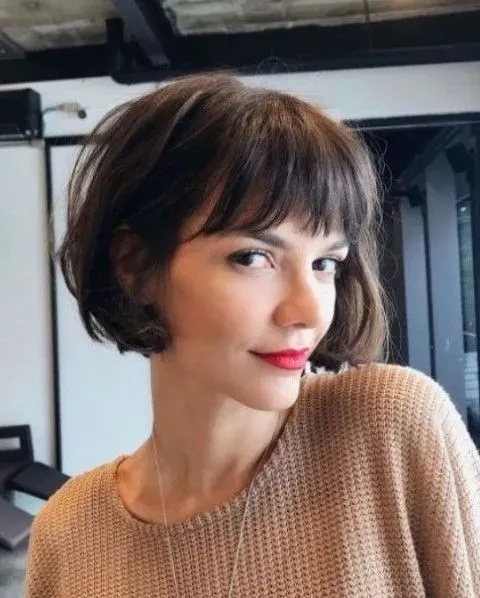 Styling and Maintaining Your Short Bob Hair Cut With Bangs