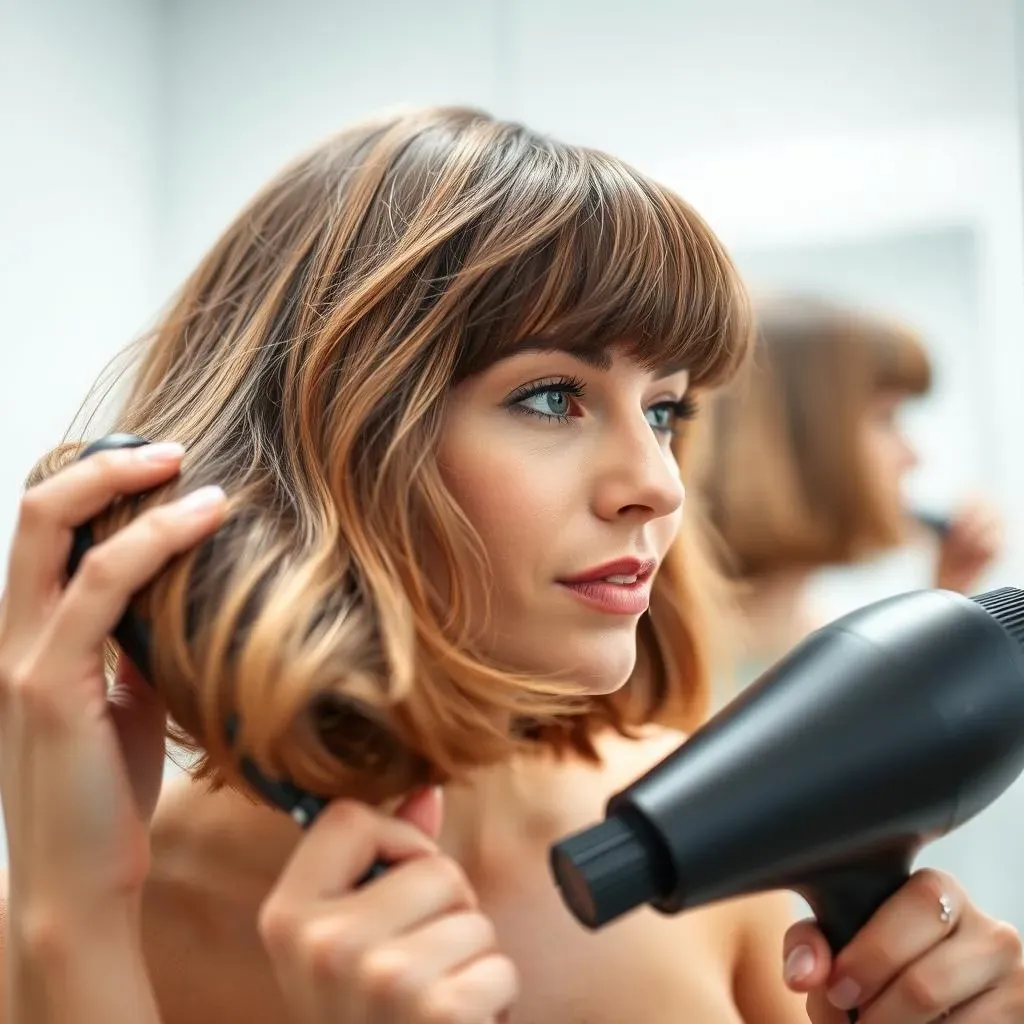 Styling Tips to Maximize Volume in Your Fine Hair Bob with Bangs