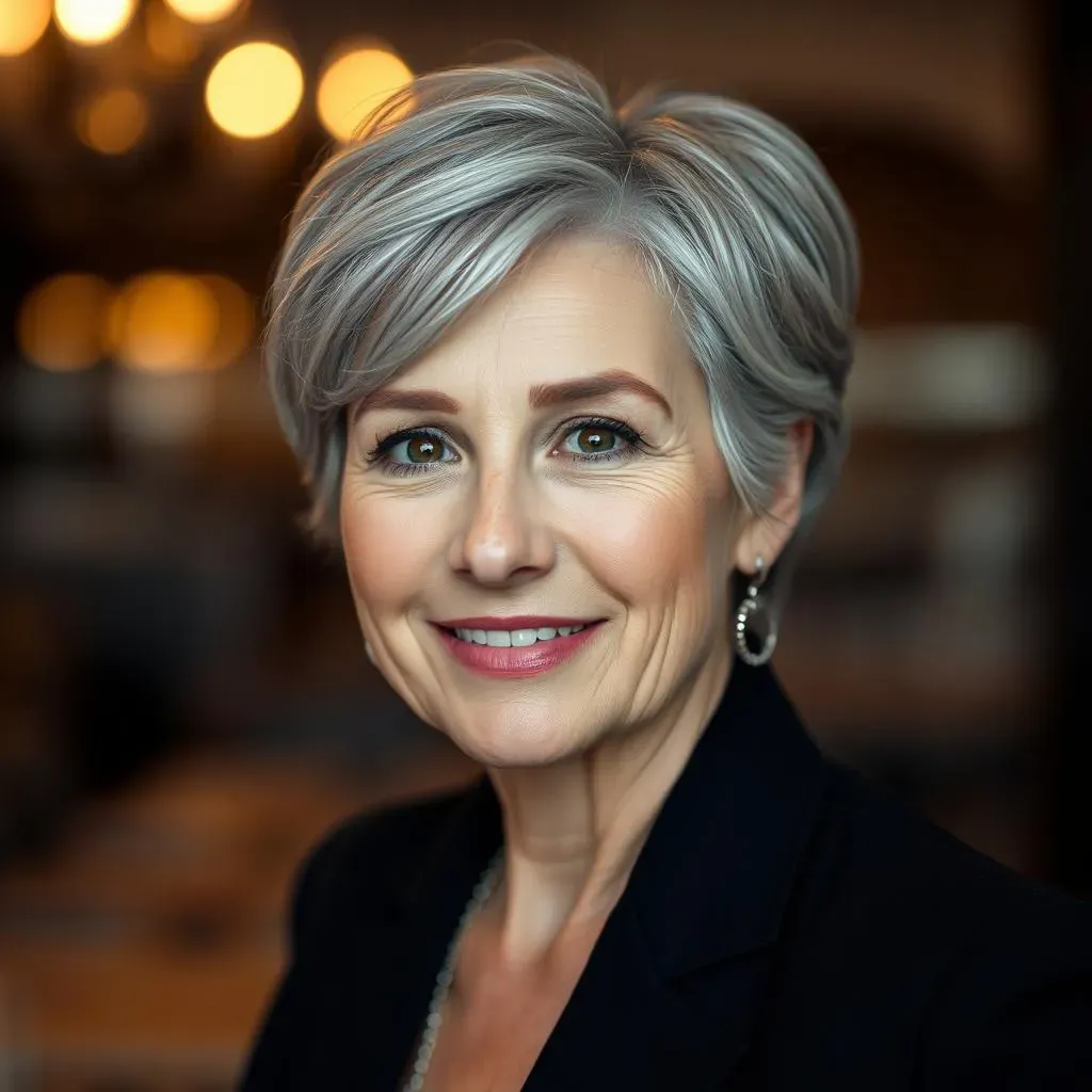 Styling Your Silver: Gorgeous Women's Haircuts for Older Women with Gray Hair