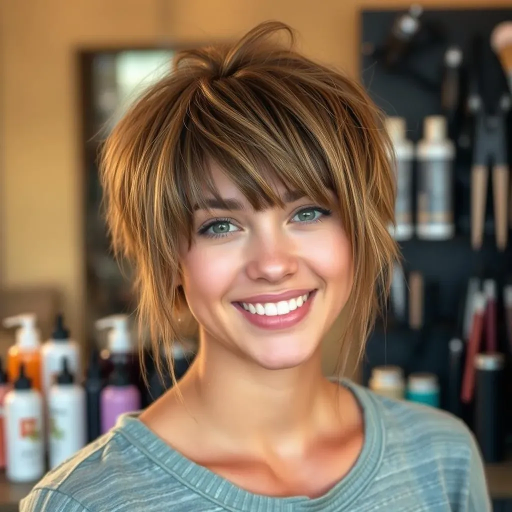 Styling Your Wolf Cut with Curtain Bangs