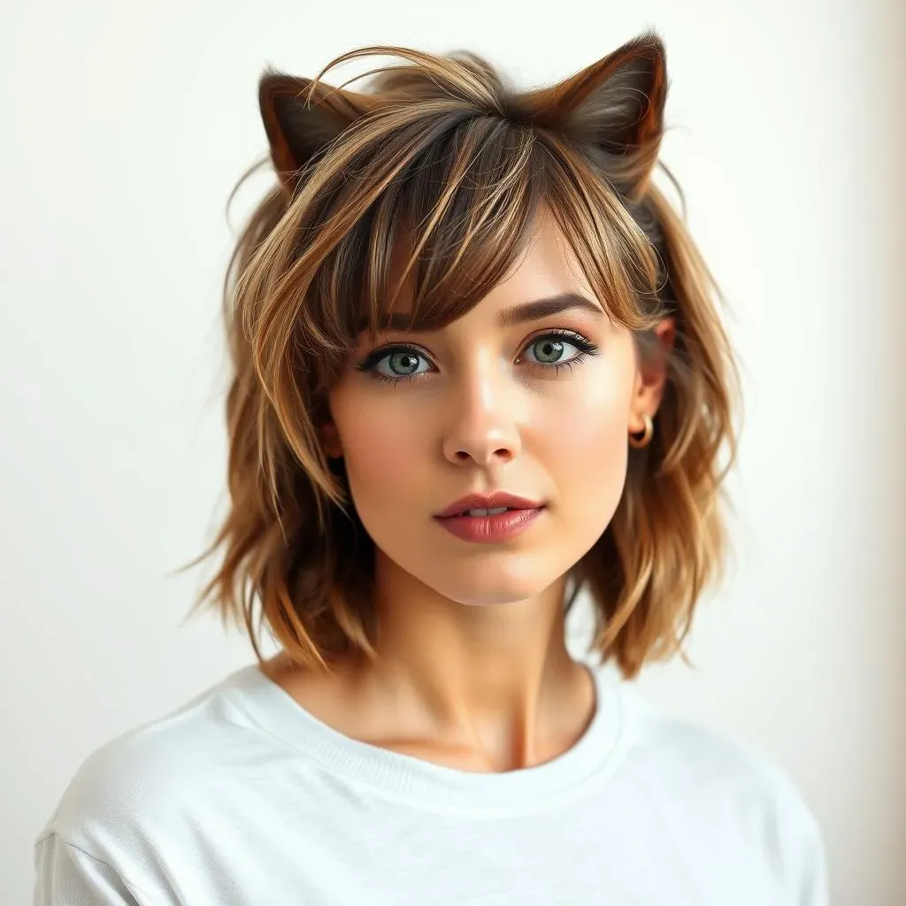 Styling Your Wolf Haircut for a Round Face Shape