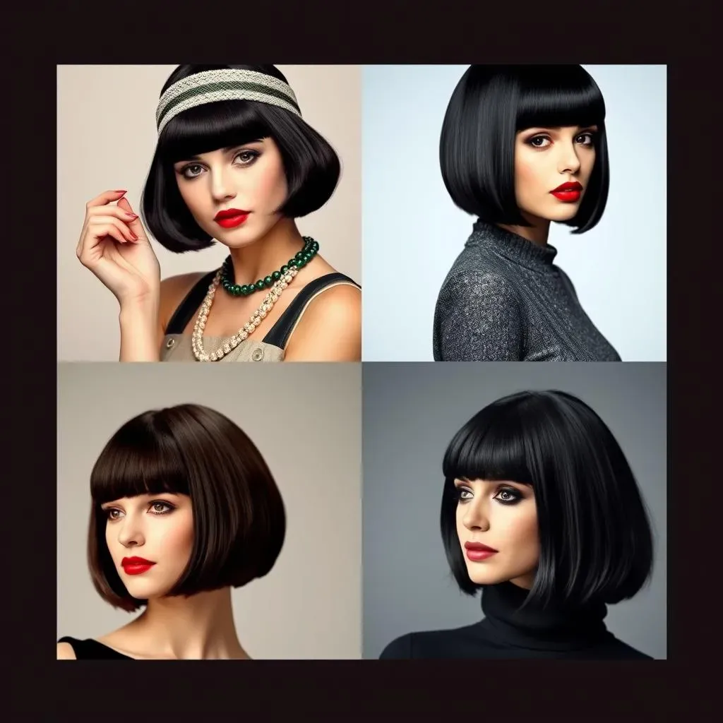 Timeless appeal of the Dark Hair Bob Cut
