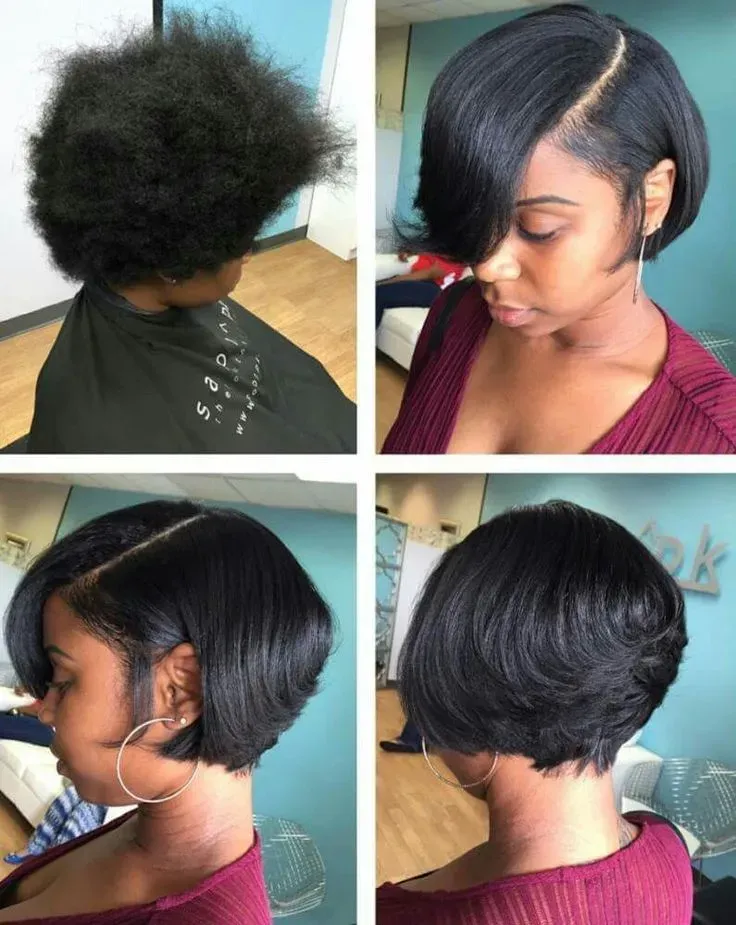 Understanding the Silk Press Bob Cut on Natural Hair