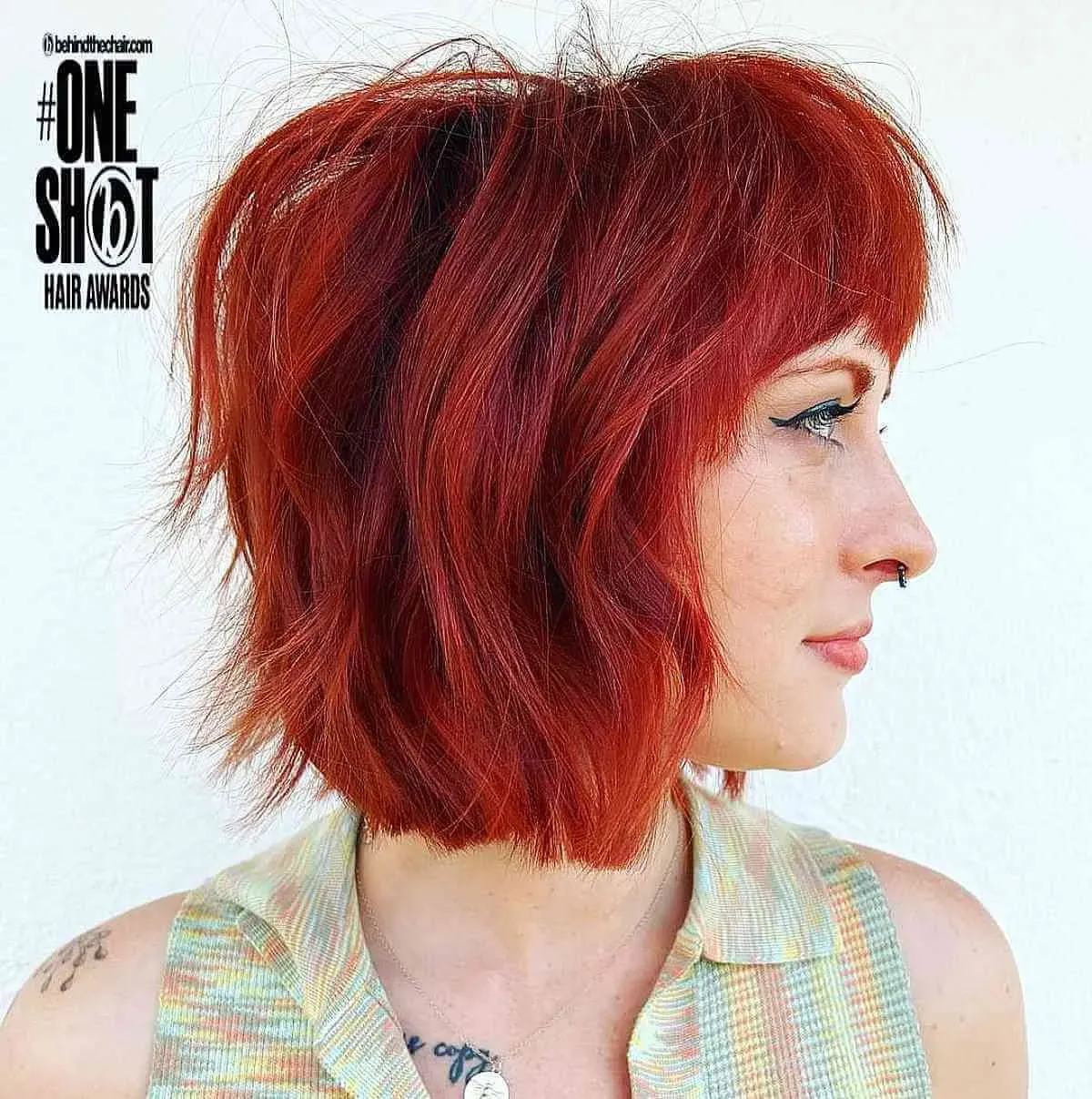 Why a Red Hair Color Bob Cut Turns Heads